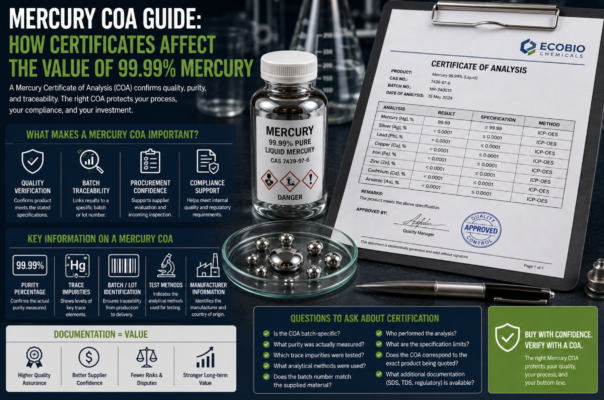 Mercury Certificate of Analysis