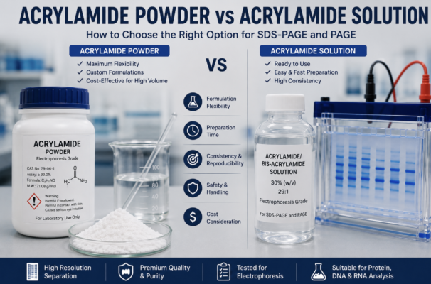 acrylamide powder vs acrylamide solution