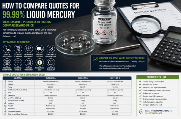mercury supplier price comparison